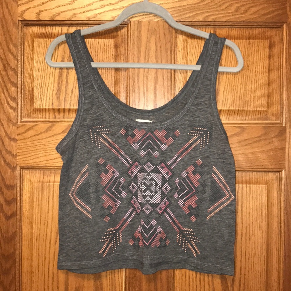 American Eagle Aztec cropped tank top